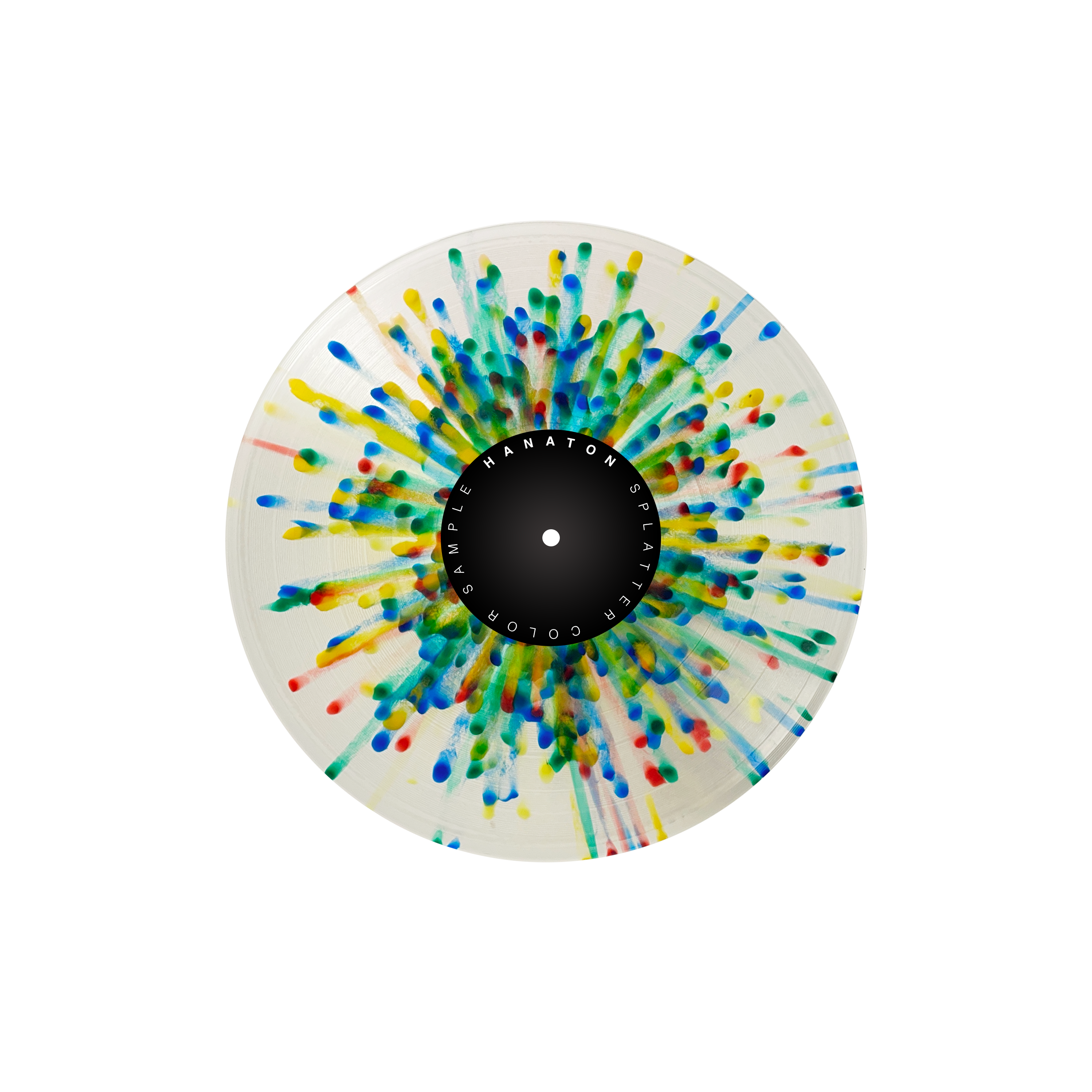 Rainbow Droplet Circle · splatter